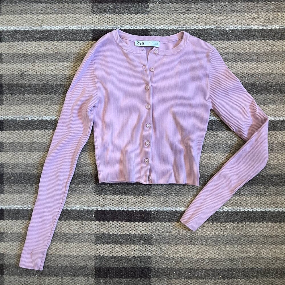 purple button down longsleeve